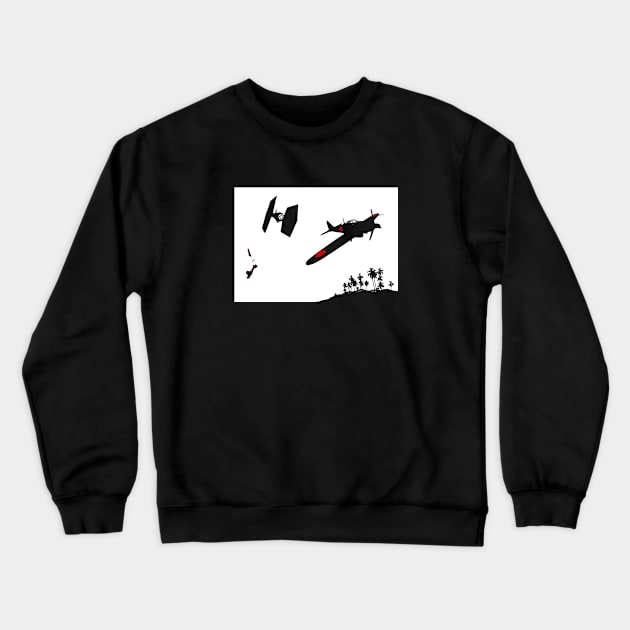 Imperial Dogfight Crewneck Sweatshirt by EightiesBeast